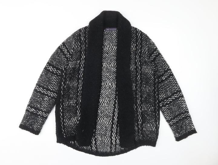Marks and Spencer Women's Black Open Front Cardigan, Size 14