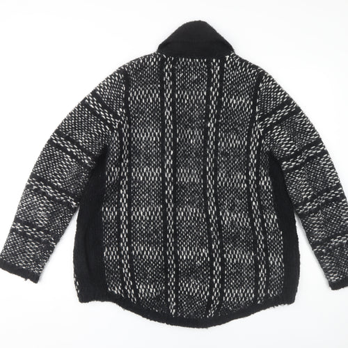 Marks and Spencer Women's Black Open Front Cardigan, Size 14