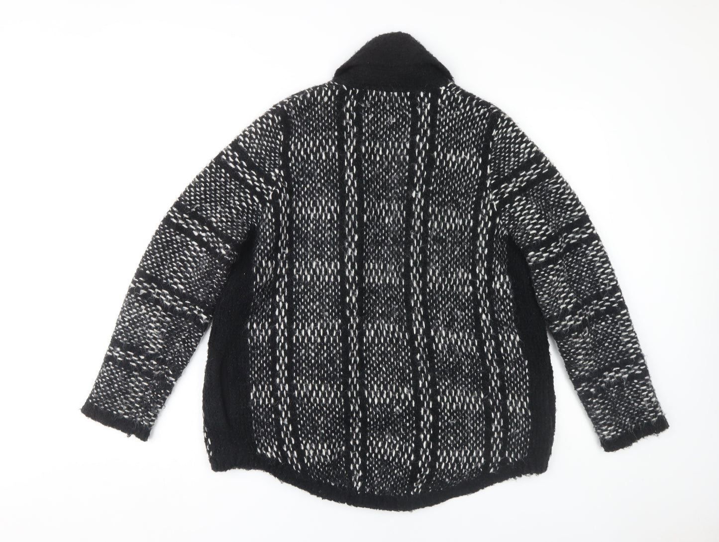 Marks and Spencer Women's Black Open Front Cardigan, Size 14