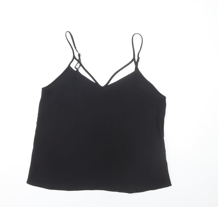 River Island Women's Black Camisole Tank Top Size 10