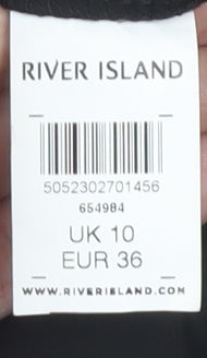 River Island Women's Black Camisole Tank Top Size 10