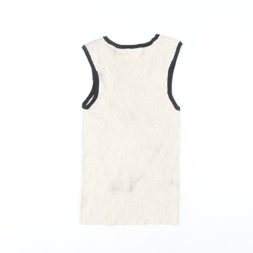 Marks and Spencer Women's Beige Tank Top Size 12