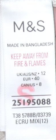 Marks and Spencer Women's Beige Tank Top Size 12