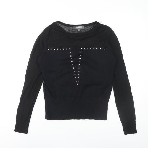 Marks and Spencer Black Studded Jumper Size 10