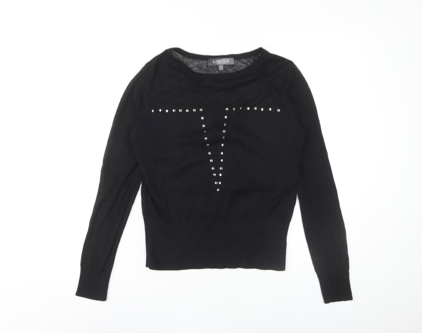 Marks and Spencer Black Studded Jumper Size 10