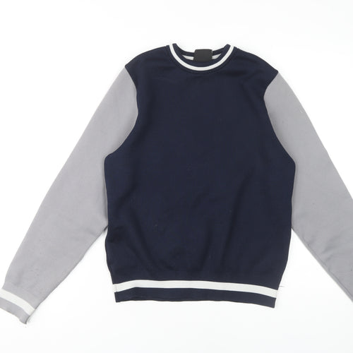 Breakout Men's Blue & Grey XS Pullover Jumper