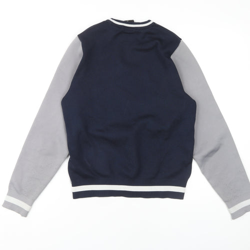 Breakout Men's Blue & Grey XS Pullover Jumper