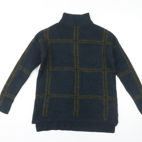 Next Women's Blue Check Pullover Jumper Size 8