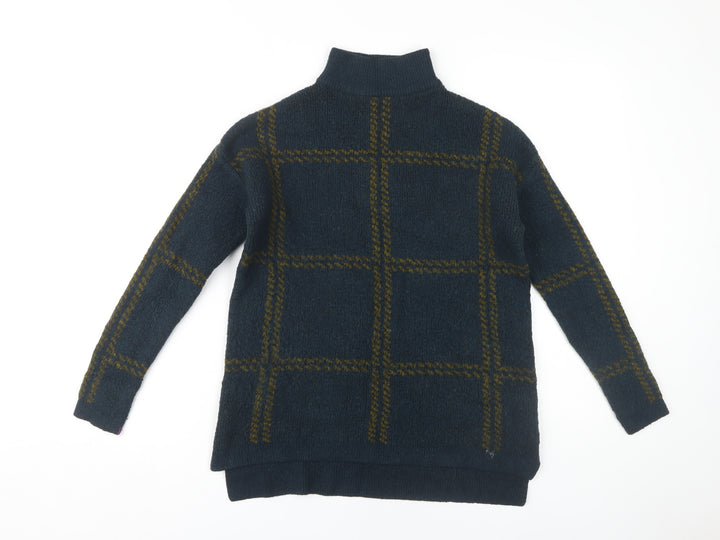 Next Women's Blue Check Pullover Jumper Size 8