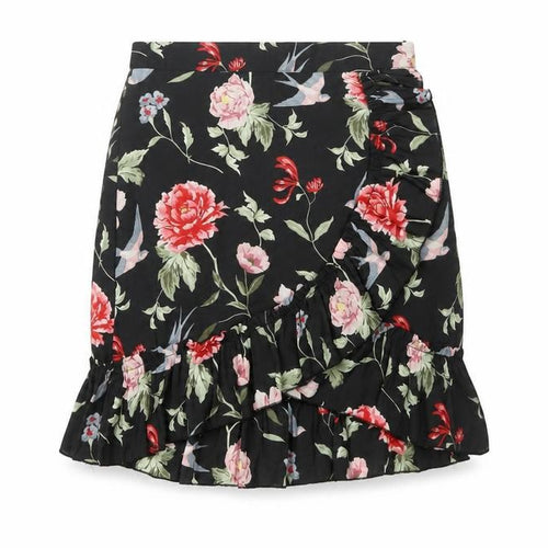 H&M Women's Floral A-Line Knee Length Skirt, Size 8
