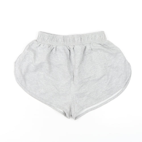 PrettyLittleThing Women's Grey Sweat Shorts Size 8