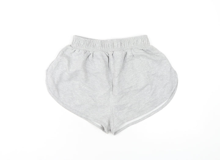 PrettyLittleThing Women's Grey Sweat Shorts Size 8
