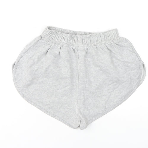 PrettyLittleThing Women's Grey Sweat Shorts Size 8