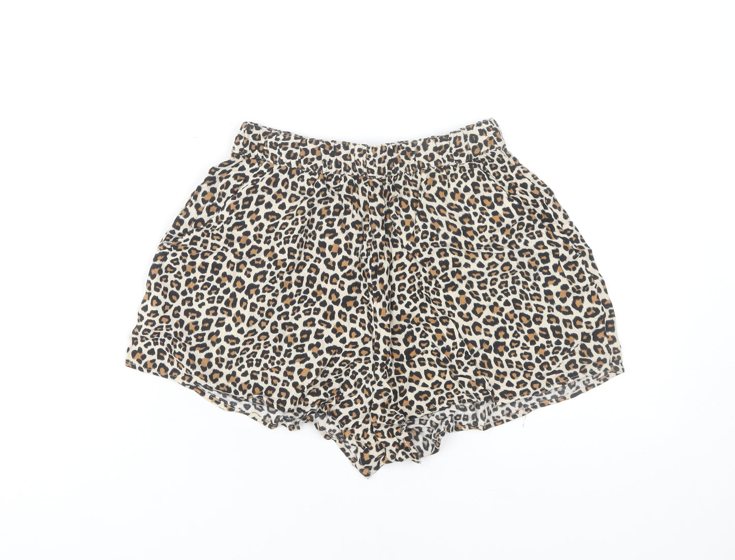 H&M Women's Multicoloured Animal Print Shorts Size 6
