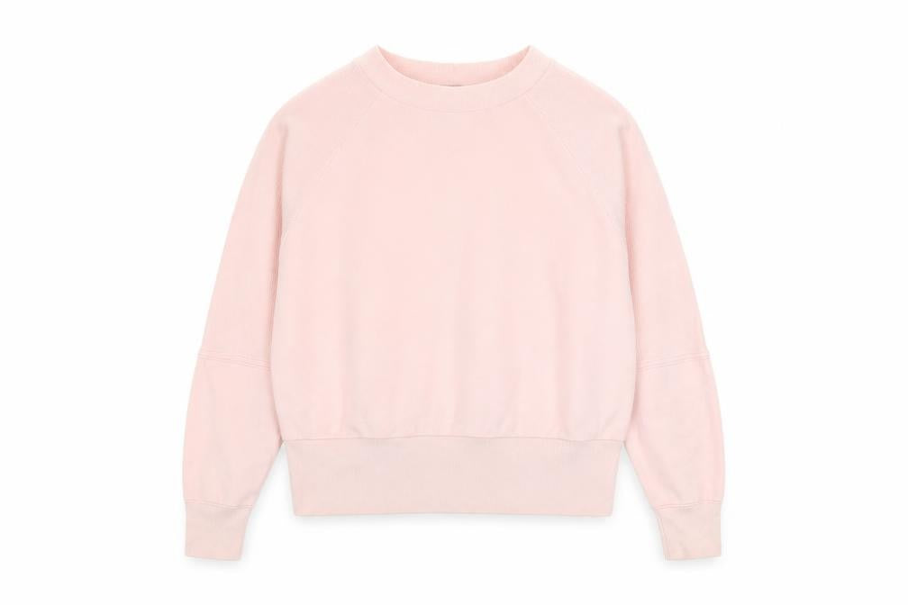 Marks and Spencer Women’s Pink Crew Neck Sweatshirt - Size 6