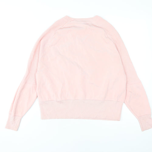 Marks and Spencer Women’s Pink Crew Neck Sweatshirt - Size 6