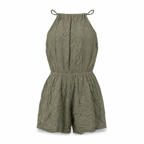 H&M Women’s Green Halter Playsuit, Size 4, Sleeveless