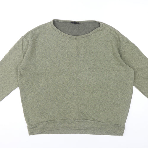 Topshop Women's Green Pullover Sweatshirt Size 8