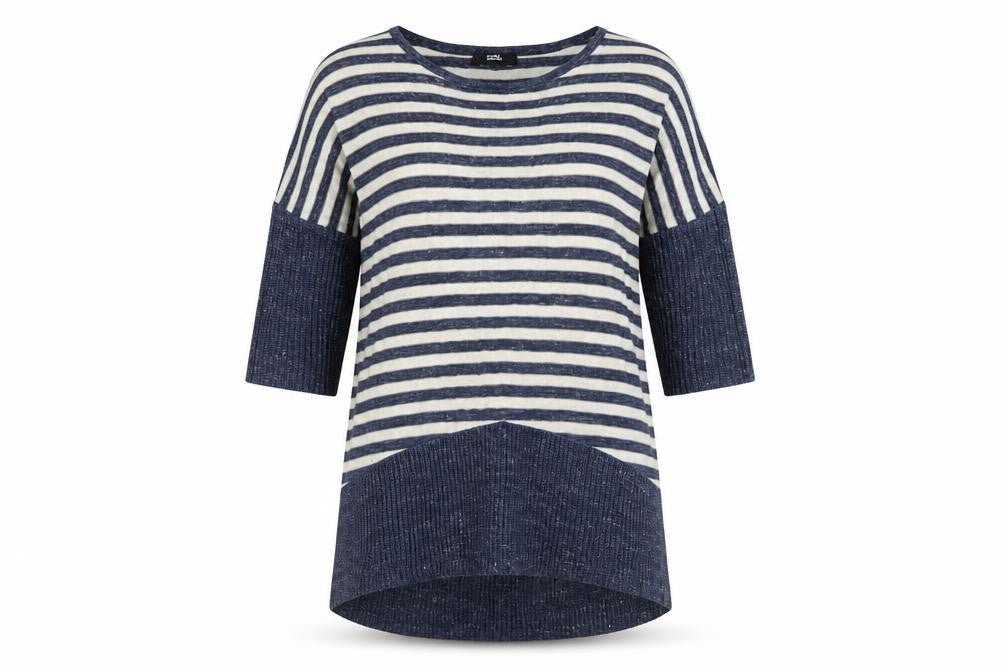 Front view of Marks & Spencer Women's Striped jumper