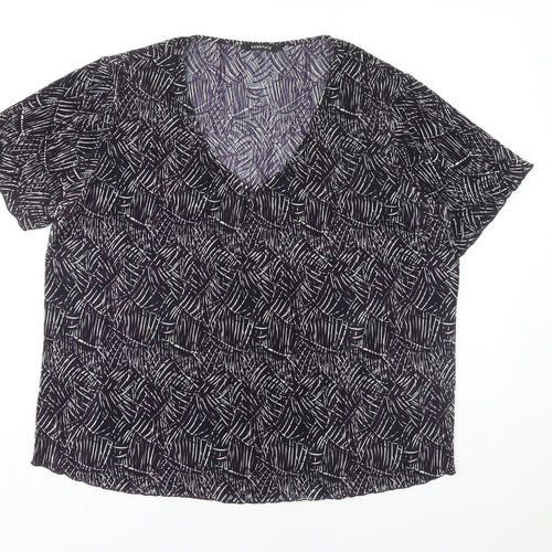 Essence Women's Multicoloured Geometric T-Shirt Size 22