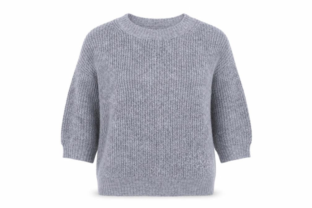 Front view of Warehouse Women's Grey jumper, size 10