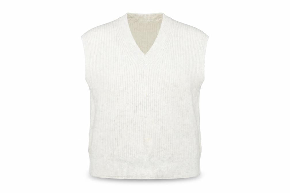 Front view of Marks & Spencer Women's Grey V-Neck Vest L