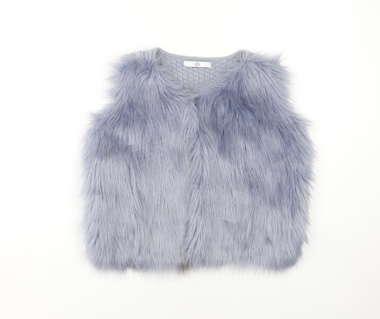 Marks and Spencer Girls Blue Faux Fur Vest 12-13 Years