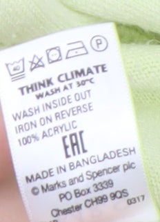 Marks and Spencer Women's Green Pullover Jumper Size 14