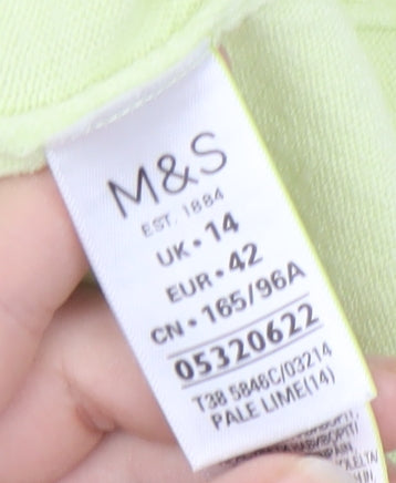 Marks and Spencer Women's Green Pullover Jumper Size 14