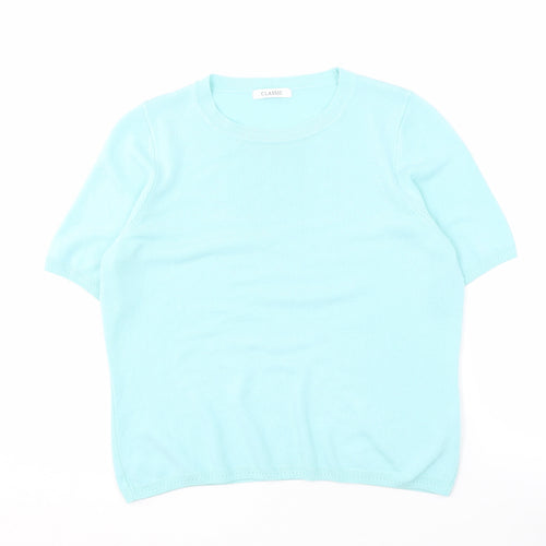 Marks and Spencer Women's Blue Pullover Jumper, Size 14