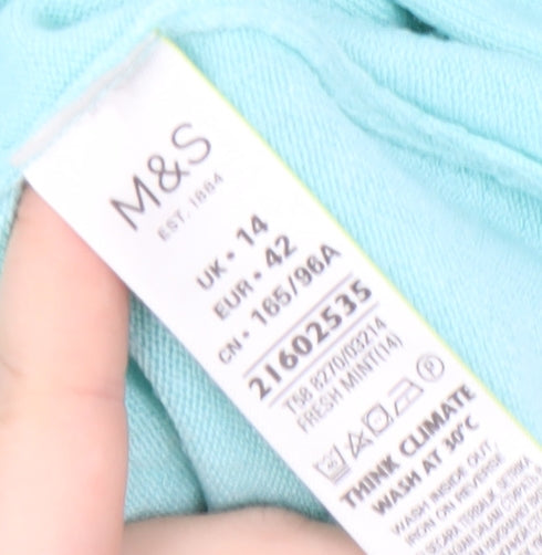 Marks and Spencer Women's Blue Pullover Jumper, Size 14