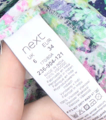 Next Women's Multicoloured Floral Blouse Size 6
