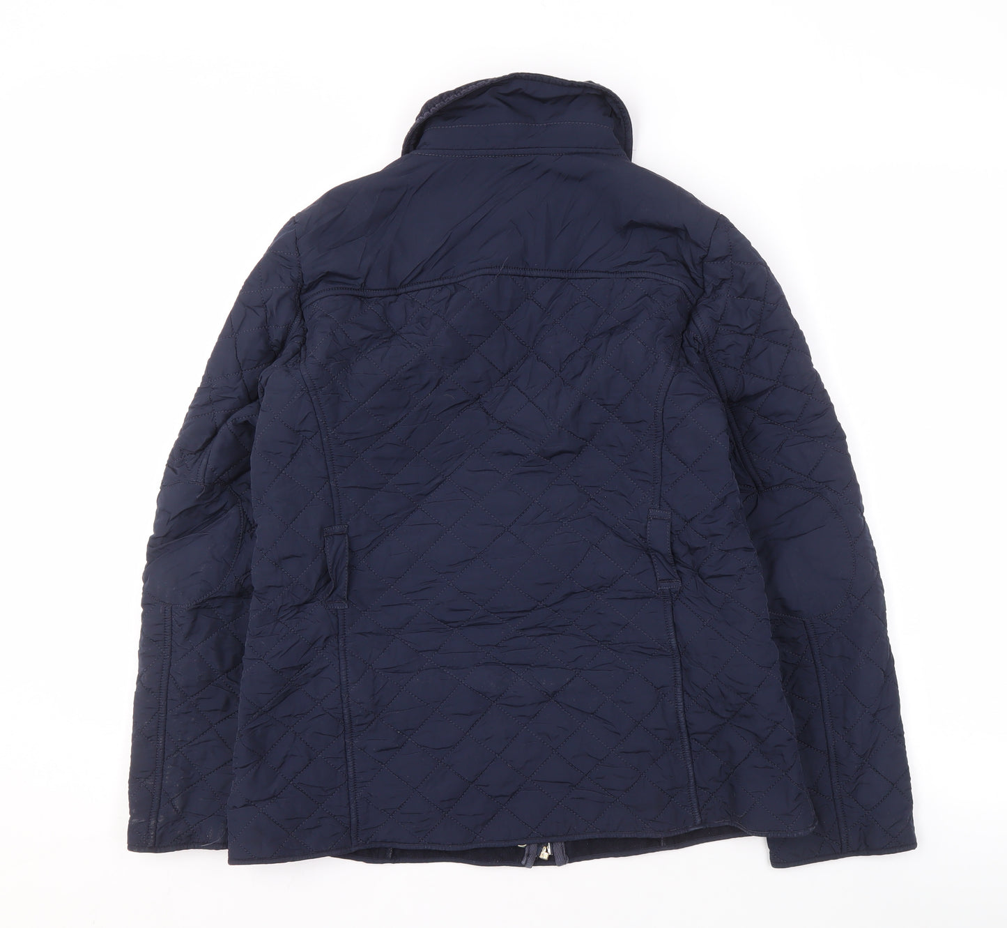 Marks and Spencer Women's Blue Quilted Jacket Size 10