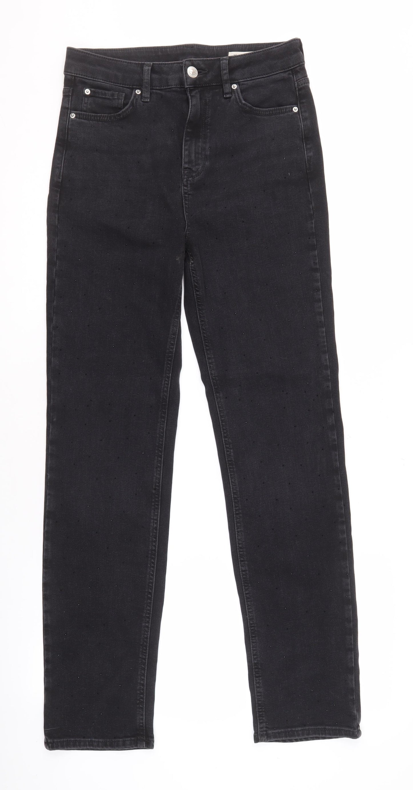 Marks and Spencer Women's Black Straight Jeans Size 10