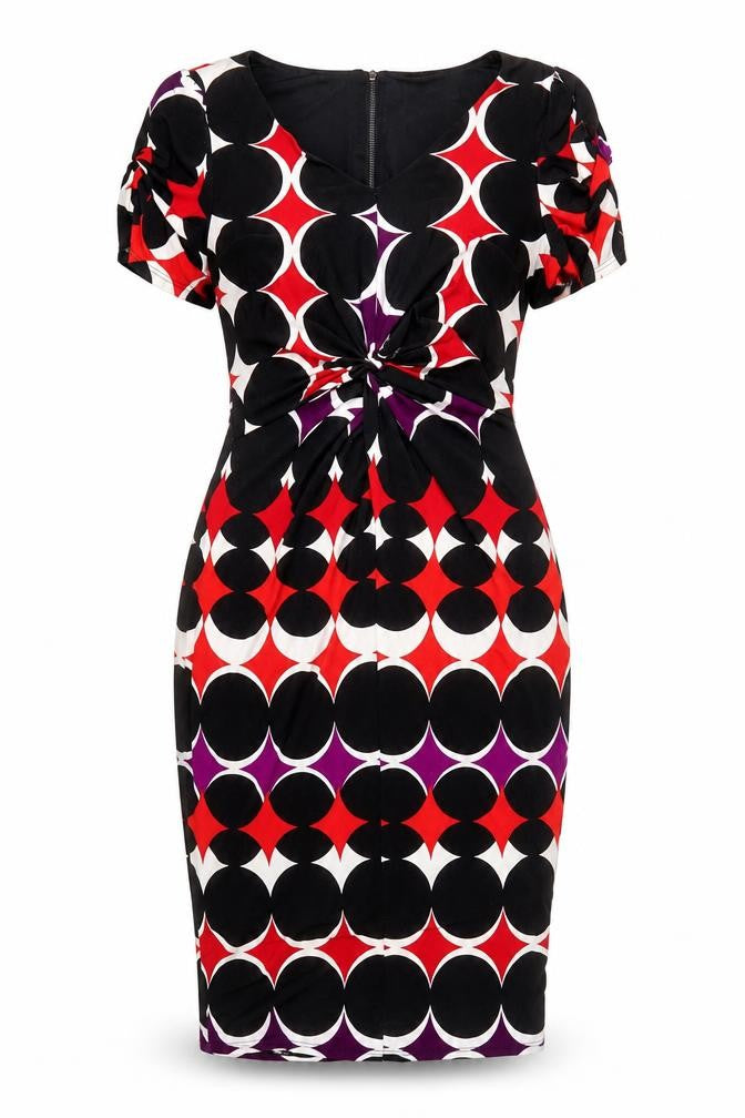 Front view of Marks & Spencer Women's Geometric Dress, size 12