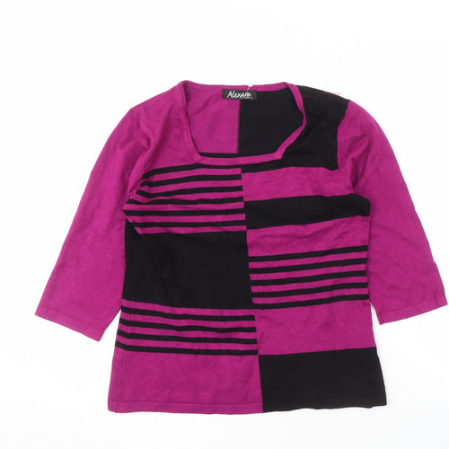 Alexara Women's Multicoloured Pullover Jumper, Size S