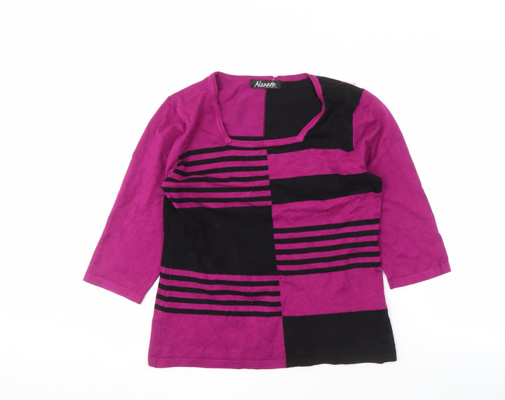 Alexara Women's Multicoloured Pullover Jumper, Size S