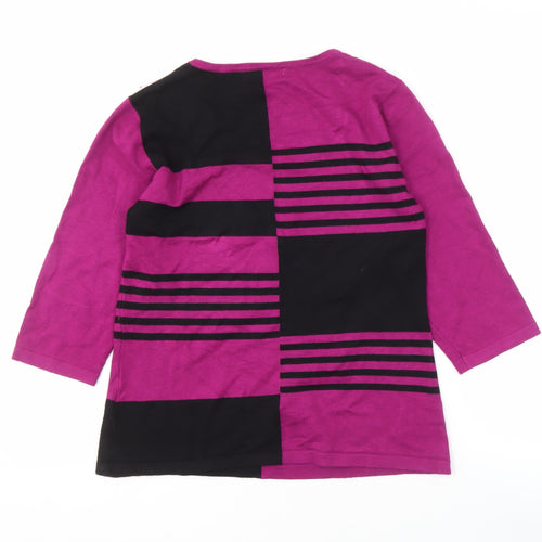 Alexara Women's Multicoloured Pullover Jumper, Size S
