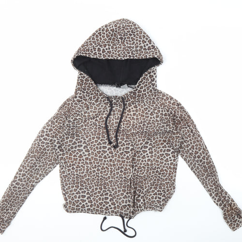 H&M Divided Women's Leopard Print Hoodie, Small