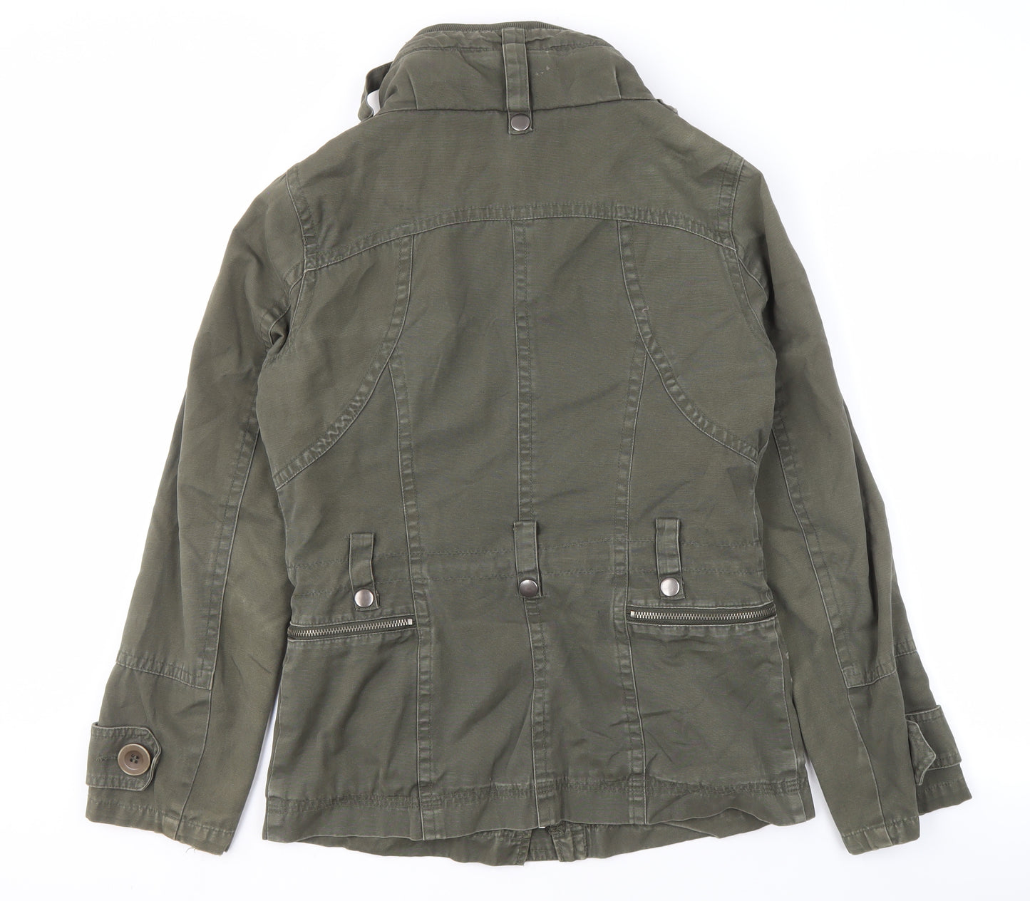 New Look Women's Green Military Jacket Size 10