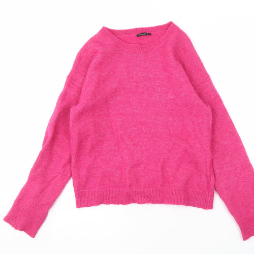 Roman Women's Pink Knit Pullover Jumper - Size S