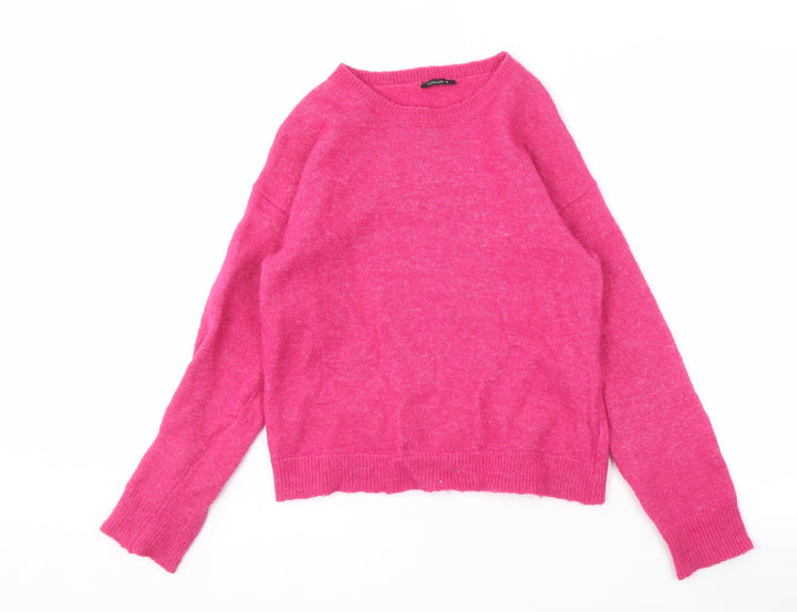 Roman Women's Pink Knit Pullover Jumper - Size S