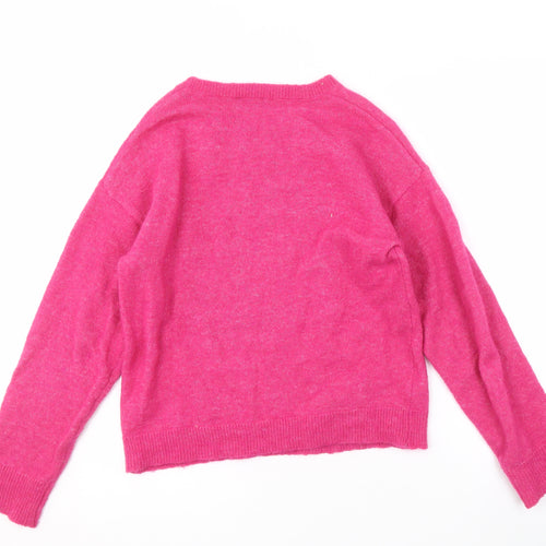 Roman Women's Pink Knit Pullover Jumper - Size S