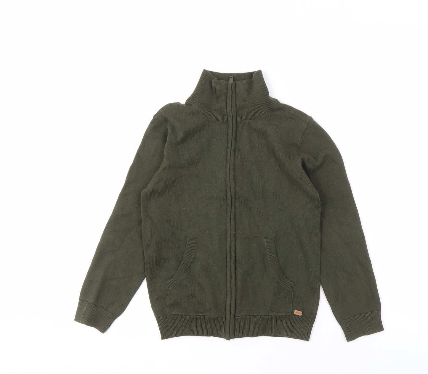 MNG Boys Green Zip Jacket 7-8 Years with Pockets