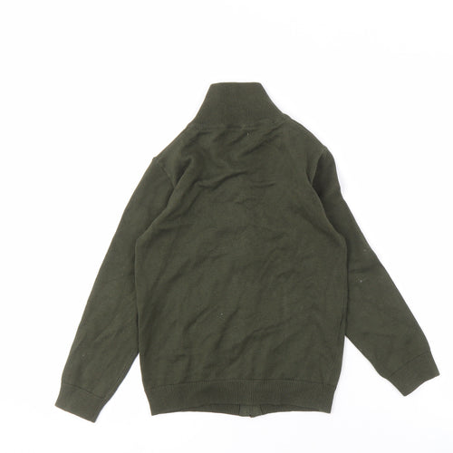 MNG Boys Green Zip Jacket 7-8 Years with Pockets