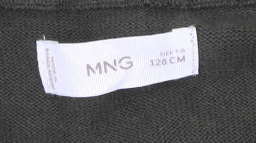 MNG Boys Green Zip Jacket 7-8 Years with Pockets