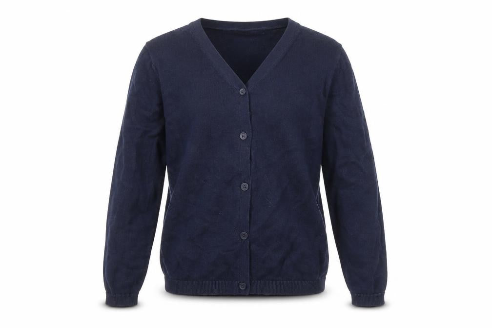 MNG Boys Blue Cardigan - Size 10 Years, V-Neck, Cotton