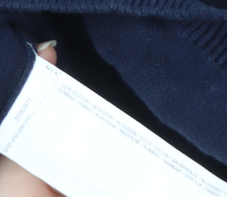 MNG Boys Blue Cardigan - Size 10 Years, V-Neck, Cotton