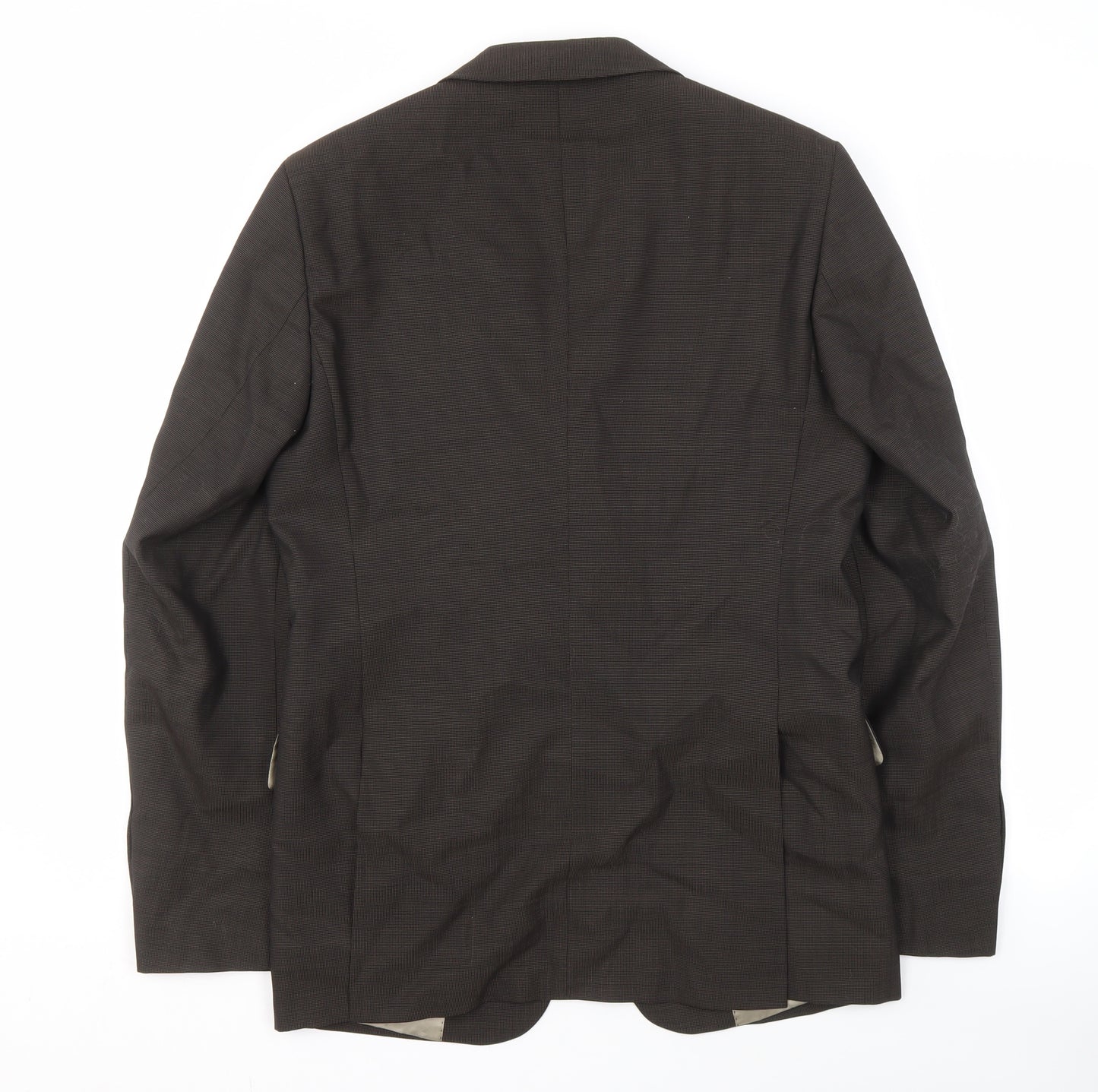 Zara Men's Brown Blazer 36 Notch Lapel Business Jacket