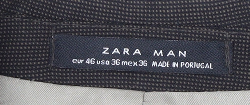 Zara Men's Brown Blazer 36 Notch Lapel Business Jacket